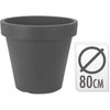 Bloempot Rond Antraciet 80cm